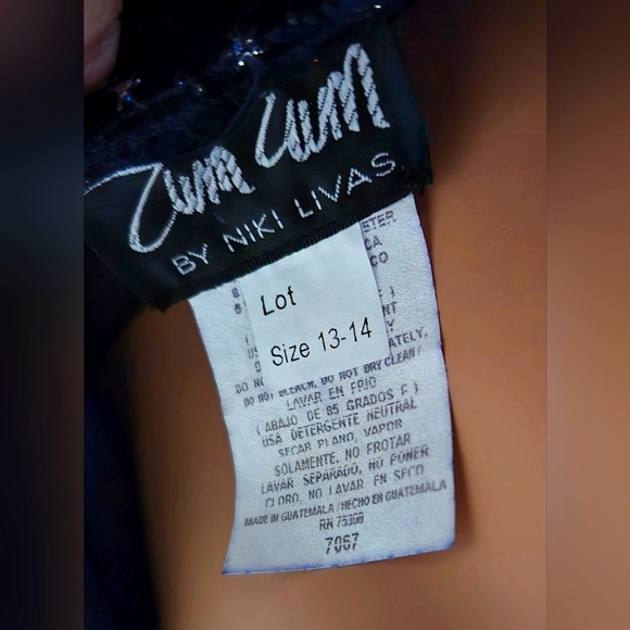 'Starry Night' Zum Zum Evening Gown size 13 - Picture 12 of 16